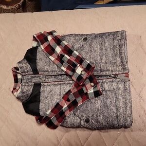 Child's flannel with vest